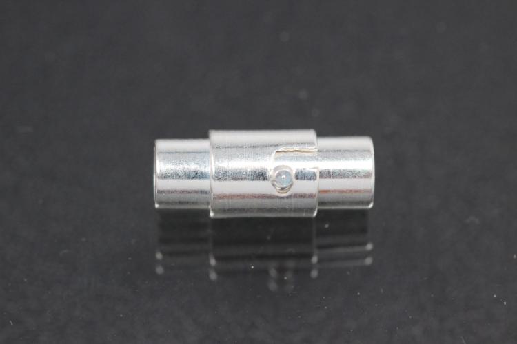 Magnetbajonettschließe silberfarben ca.Maße 15,5 x 6,0mm I Ø3,9mm