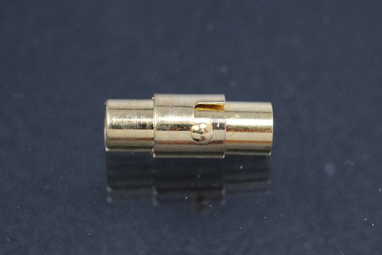 Magnetic bayonet clasp gold color approx.size 15,5 x 6,0mm I Ø3,9mm