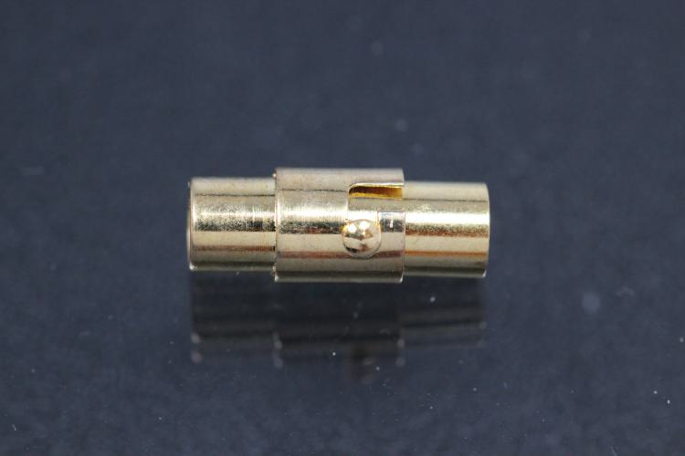 Magnetbajonettschließe goldfarben ca.Maße 15,5 x 6,0mm I Ø3,9mm