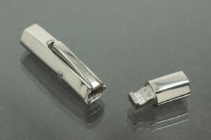Bayonet Clasp Stainless Steel 1,4301, approx. size length 26mm x height 6,0mm x width 5,0mm Hole inside Ø3,0mm