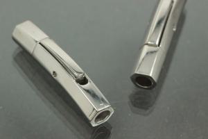 Bayonet Clasp Stainless Steel 1,4301, approx. size length 26mm x height 6,0mm x width 5,0mm Hole inside Ø3,0mm