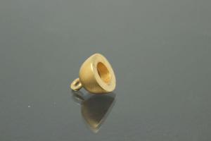 Magnetic Clasp Oval, size ca. Ø8,5x17,0mm metal gold plated sanded