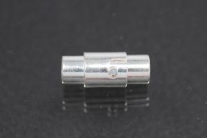 Magnetic bayonet clasp silver color approx.size 15,5 x 6,0mm I Ø3,9mm