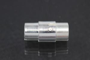 Magnetbajonettschließe silberfarben ca.Maße 17,0 x 8,0mm I Ø 5,6 mm