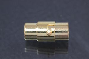 Magnetbajonettschließe goldfarben ca.Maße 17,0 x 8,0mm I ØØ 5,6 mmx5,6 mm