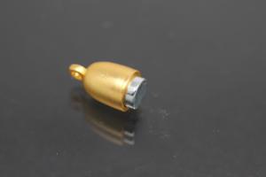 Steiner Magnetschließe Spitzoval, vergoldet, mattiert 19x6mm