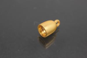 Steiner Magnetschließe Spitzoval, vergoldet, mattiert 19x6mm