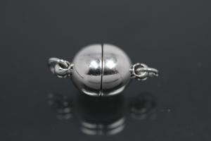 Steiner Magnetschließe Oval, rhodiniert, poliert 15,5x9mm