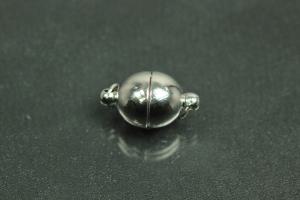 Steiner Magnetschließe Oval, rhodiniert, poliert 15,5x9mm