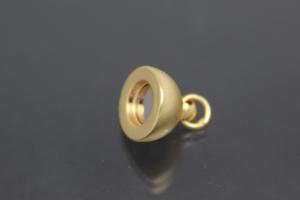 Steiner Magnetschließe Oval, vergoldet, mattiert / poliert 15,5x9mm