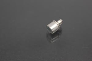 Steiner Magnetic Clasp Ball, rhodium plated, sanded 8mm