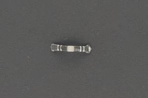 Edelstahl Schloßschnapper mit Oese ca.Maße b 0,85mm x Schnappertiefe 6,0mm