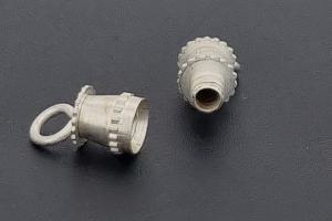Schraubschließe silverfarben mit Öse ca.13,4x4,0mm,